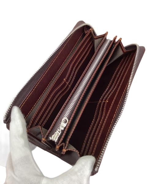 ZONALe（ゾナール）ZONALe (ゾナール) L字ラウンドファスナー財布 ブラウンの古着・服飾アイテム