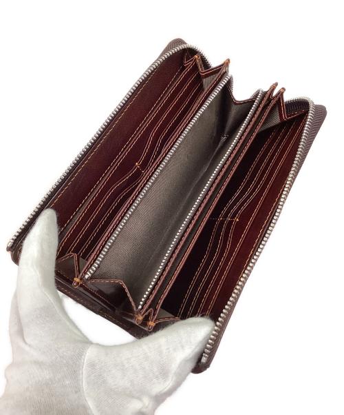 ZONALe（ゾナール）ZONALe (ゾナール) L字ラウンドファスナー財布 ブラウンの古着・服飾アイテム