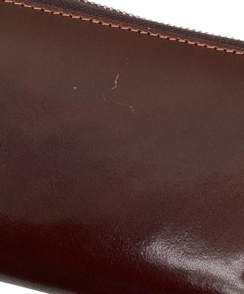ZONALe（ゾナール）ZONALe (ゾナール) L字ラウンドファスナー財布 ブラウンの古着・服飾アイテム