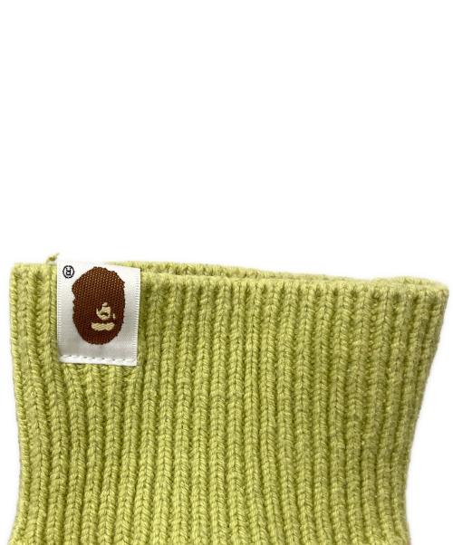 A BATHING APE（ア ベイシング エイプ）A BATHING APE (ア ベイシング エイプ) ニットカーディガン スカイブルー×イエロー サイズ:FREEの古着・服飾アイテム