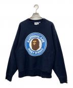 A BATHING APEア ベイシング エイプ）の古着「クルーネックスウェット」｜ネイビー