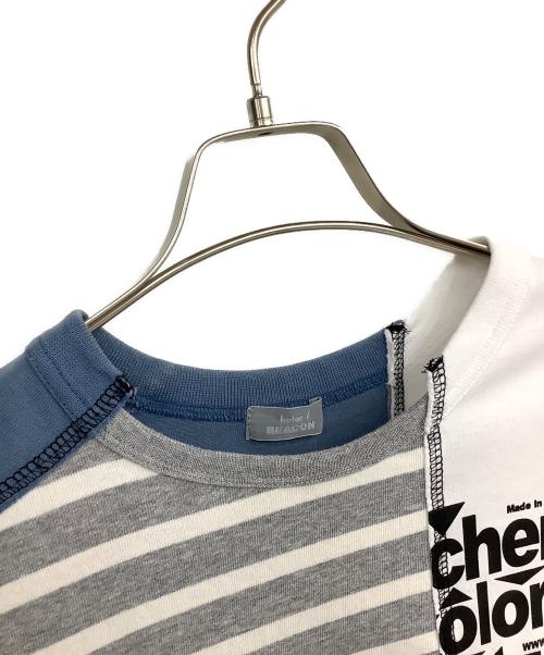 kolor/BEACON（カラービーコン）kolor/BEACON (カラービーコン) 切替Tシャツ マルチカラー サイズ:3の古着・服飾アイテム