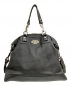 CELINEセリーヌ）の古着「レザーハンドバッグ」｜ブラック