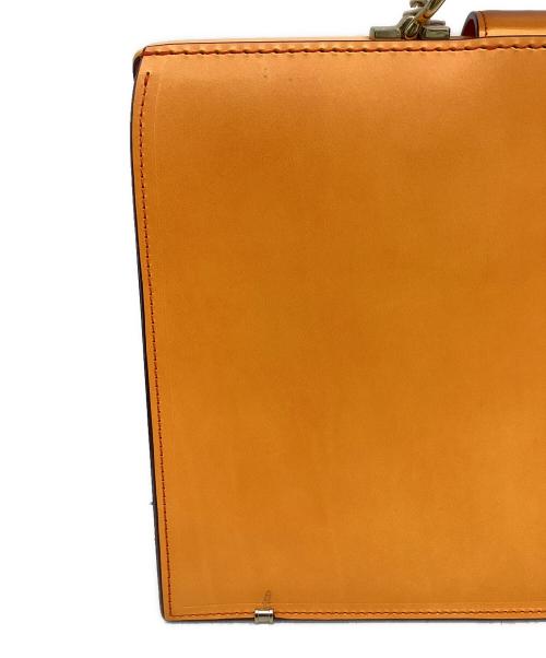 FIVEWOODS（ファイブウッズ）FIVEWOODS (ファイブウッズ) レザーダレスバッグ オレンジの古着・服飾アイテム