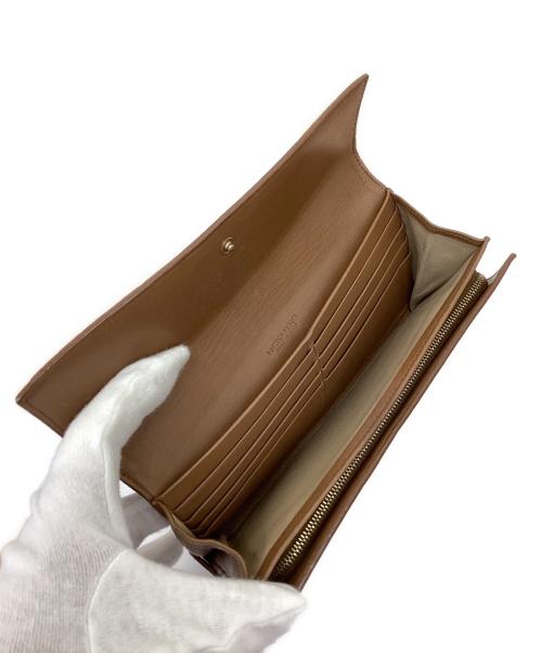 BOTTEGA VENETA（ボッテガベネタ）BOTTEGA VENETA (ボッテガベネタ) 長財布 ブラウンの古着・服飾アイテム