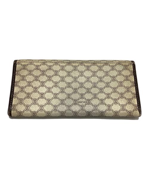 CELINE（セリーヌ）CELINE (セリーヌ) 長財布 ホワイト×ブラウンの古着・服飾アイテム