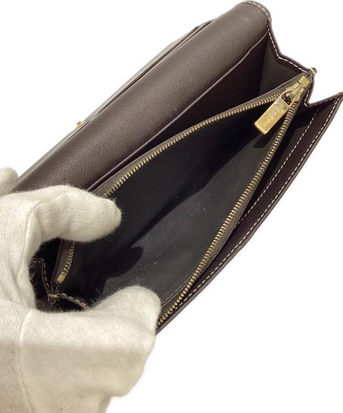 CELINE（セリーヌ）CELINE (セリーヌ) 長財布 ホワイト×ブラウンの古着・服飾アイテム