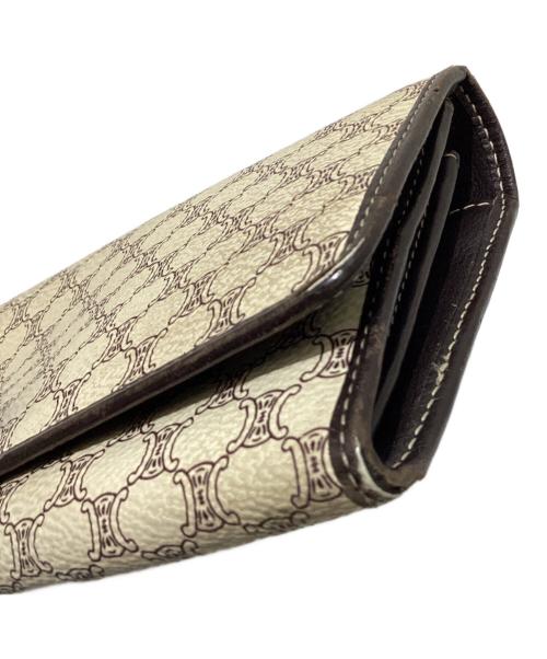 CELINE（セリーヌ）CELINE (セリーヌ) 長財布 ホワイト×ブラウンの古着・服飾アイテム