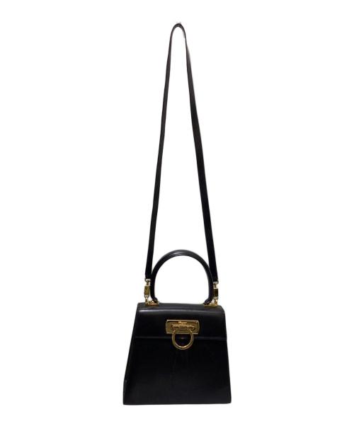 Salvatore Ferragamo（サルヴァトーレ フェラガモ）Salvatore Ferragamo (サルヴァトーレ フェラガモ) 2WAYショルダーバッグ ブラックの古着・服飾アイテム