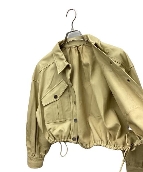 Diagram GRACE CONTINENTAL（ダイアグラム グレースコンチネンタル）Diagram GRACE CONTINENTAL (ダイアグラム グレースコンチネンタル) レザーシャツショートジャケット ベージュ サイズ:SIZE 36の古着・服飾アイテム