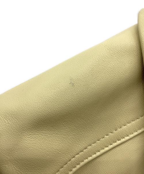 Diagram GRACE CONTINENTAL（ダイアグラム グレースコンチネンタル）Diagram GRACE CONTINENTAL (ダイアグラム グレースコンチネンタル) レザーシャツショートジャケット ベージュ サイズ:SIZE 36の古着・服飾アイテム