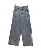 adidas Originalsアディダスオリジナル）の古着「ワイドデニムパンツ　アディブレイク」｜ネイビー