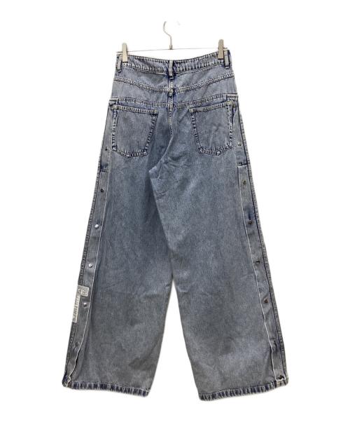 adidas Originals（アディダスオリジナル）adidas originals (アディダスオリジナル) ワイドデニムパンツ　	アディブレイク ネイビー サイズ:76cmW30の古着・服飾アイテム