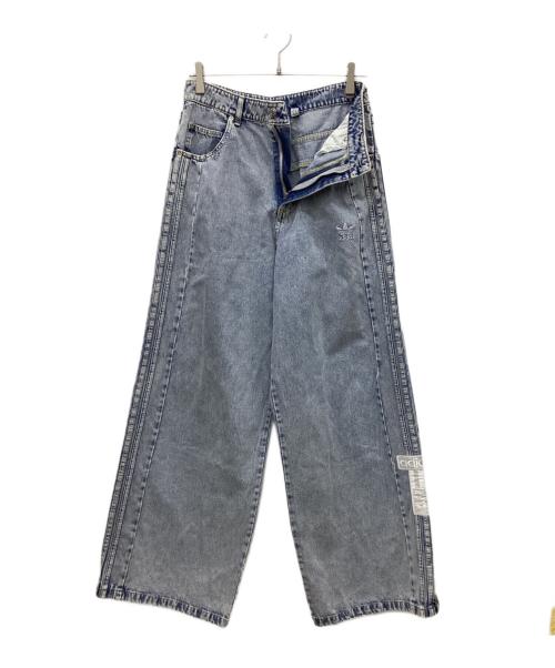 adidas Originals（アディダスオリジナル）adidas originals (アディダスオリジナル) ワイドデニムパンツ　	アディブレイク ネイビー サイズ:76cmW30の古着・服飾アイテム
