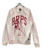 PRPSピーアルピーエス）の古着「スウェット」｜レッド×ホワイト
