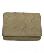 BOTTEGA VENETAボッテガベネタ）の古着「3つ折り財布」｜ベージュ