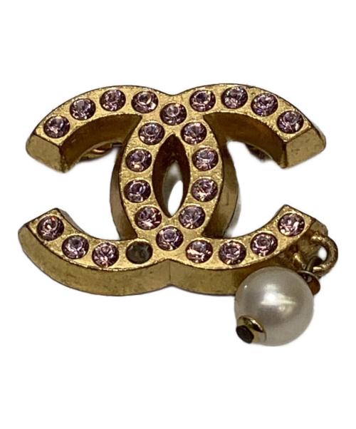 CHANEL（シャネル）CHANEL (シャネル) ブローチ ゴールド×ピンクの古着・服飾アイテム