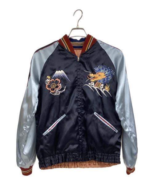 TAILOR 東洋（テーラー東洋）TAILOR 東洋 (テーラー東洋) リバーシブルスカジャン ブラック×ブラウン サイズ:Sの古着・服飾アイテム