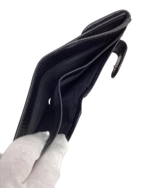 GUCCI（グッチ）GUCCI (グッチ) 2つ折り財布 ブラックの古着・服飾アイテム
