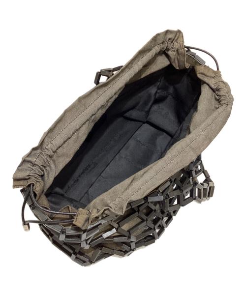 Salvatore Ferragamo（サルヴァトーレ フェラガモ）Salvatore Ferragamo (サルヴァトーレ フェラガモ) メッシュハンドバッグ グレー×ブラックの古着・服飾アイテム