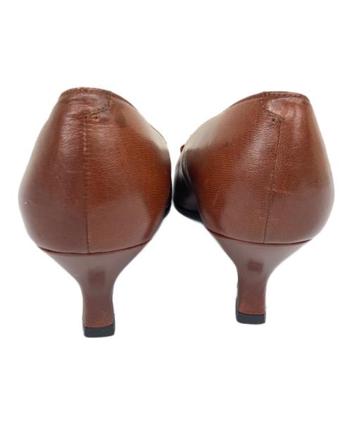 Yves Saint Laurent（イヴサンローラン）Yves Saint Laurent (イヴサンローラン) リボンパンプス ブラウン サイズ:23の古着・服飾アイテム