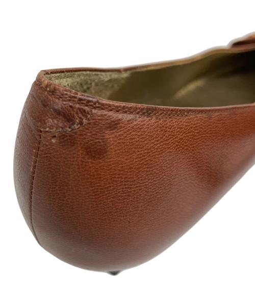 Yves Saint Laurent（イヴサンローラン）Yves Saint Laurent (イヴサンローラン) リボンパンプス ブラウン サイズ:23の古着・服飾アイテム