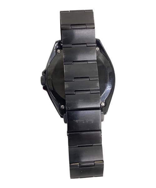 PAUL SMITH（ポールスミス）PAUL SMITH (ポールスミス) SSブレスレット クォーツ腕時計 ブラックの古着・服飾アイテム