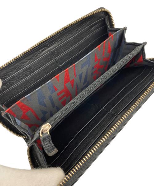 Vivienne Westwood（ヴィヴィアンウエストウッド）Vivienne Westwood (ヴィヴィアンウエストウッド) エナメル長財布 ブラックの古着・服飾アイテム