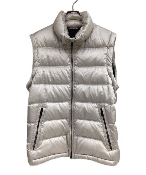 BLACK LABEL CRESTBRIDGE（ブラックレーベル クレストブリッジ）BLACK LABEL CRESTBRIDGE (ブラックレーベル クレストブリッジ) ダウンジャケット ホワイト×ブラック サイズ:Lの古着・服飾アイテム