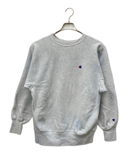 Champion REVERSE WEAVE（チャンピオン リバース ウィーブ）Champion REVERSE WEAVE (チャンピオン リバース ウィーブ) スウェット USA製 刺繍タグ 90s ライトグレー サイズ:Lの古着・服飾アイテム