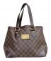 LOUIS VUITTON（ルイ ヴィトン）の古着「トートバッグ ダミエ ハムステッドPM」｜ブラウン