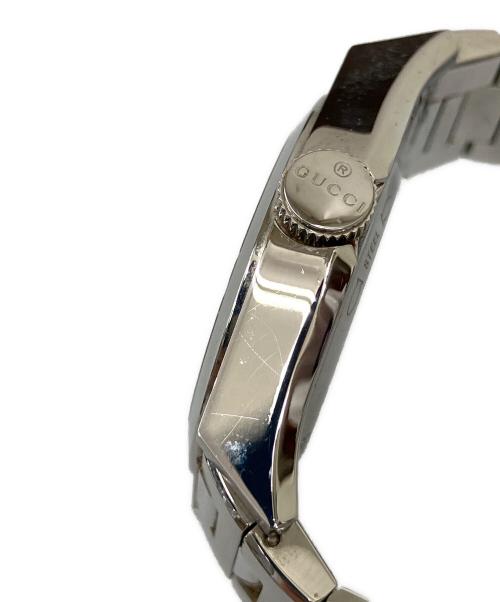 GUCCI（グッチ）GUCCI (グッチ) 腕時計 パンテオン クォーツ SSブレスレット ブラックの古着・服飾アイテム