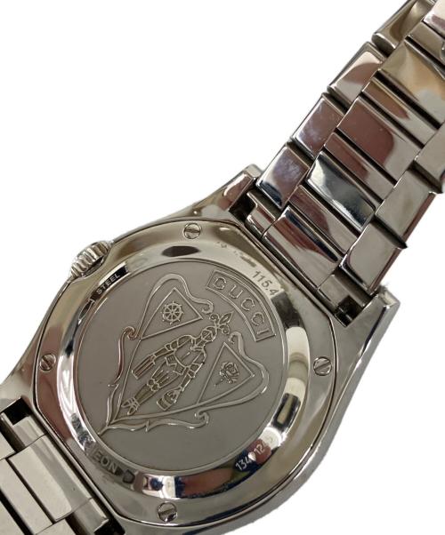 GUCCI（グッチ）GUCCI (グッチ) 腕時計 パンテオン クォーツ SSブレスレット ブラックの古着・服飾アイテム