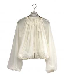 Diagram（ダイアグラム）の古着「チュールギャザーブルゾン」｜ホワイト