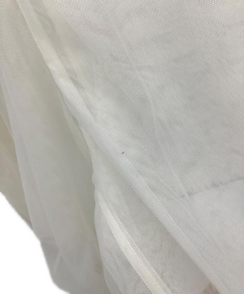 Diagram（ダイアグラム）Diagram (ダイアグラム) チュールギャザーブルゾン ホワイト サイズ:36の古着・服飾アイテム