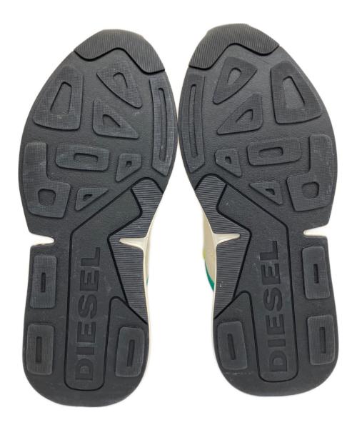 DIESEL（ディーゼル）DIESEL (ディーゼル) スニーカー ホワイト×グリーン サイズ:26.5の古着・服飾アイテム