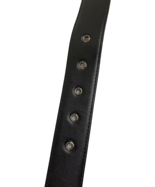 BOTTEGA VENETA（ボッテガベネタ）BOTTEGA VENETA (ボッテガベネタ) レザーベルト　イントレチャート ブラックの古着・服飾アイテム