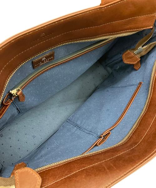 FIVEWOODS（ファイブウッズ）FIVEWOODS (ファイブウッズ) レザートートバッグ ブラウンの古着・服飾アイテム