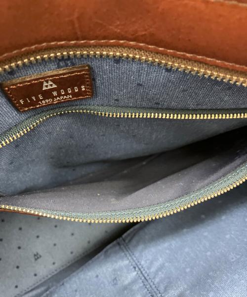 FIVEWOODS（ファイブウッズ）FIVEWOODS (ファイブウッズ) レザートートバッグ ブラウンの古着・服飾アイテム