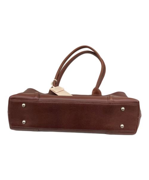 FIVEWOODS（ファイブウッズ）FIVEWOODS (ファイブウッズ) レザートートバッグ ブラウンの古着・服飾アイテム
