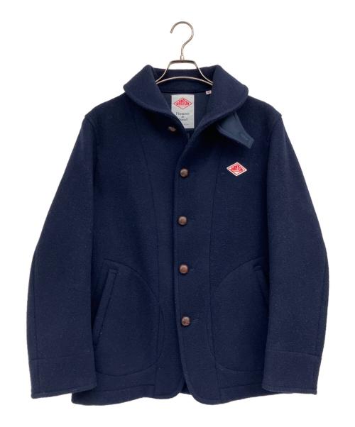 DANTON（ダントン）DANTON (ダントン) 丸襟ウールモッサジャケット ネイビー サイズ:40の古着・服飾アイテム