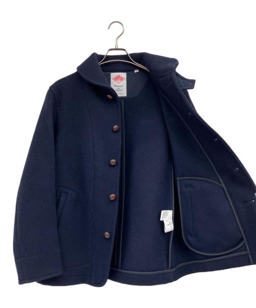 DANTON（ダントン）DANTON (ダントン) 丸襟ウールモッサジャケット ネイビー サイズ:40の古着・服飾アイテム