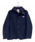 DANTON（ダントン）の古着「丸襟ウールモッサジャケット」｜ネイビー