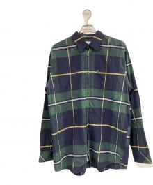 Carhartt WIP（カーハート ワークインプログレス）の古着「長袖シャツ」｜グリーン×ネイビー