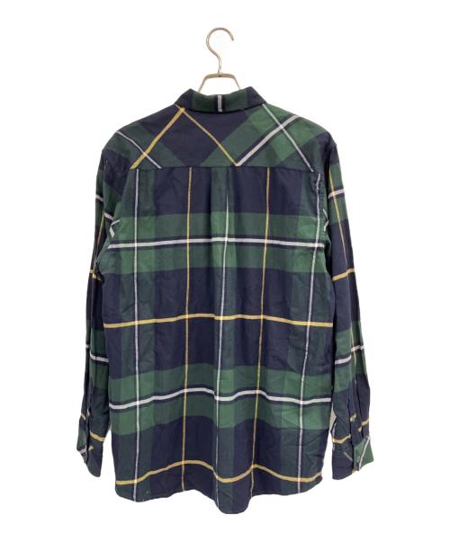 Carhartt WIP（カーハート ワークインプログレス）CARHARTT WIP (カーハート ワークインプログレス) 長袖シャツ グリーン×ネイビー サイズ:Lの古着・服飾アイテム