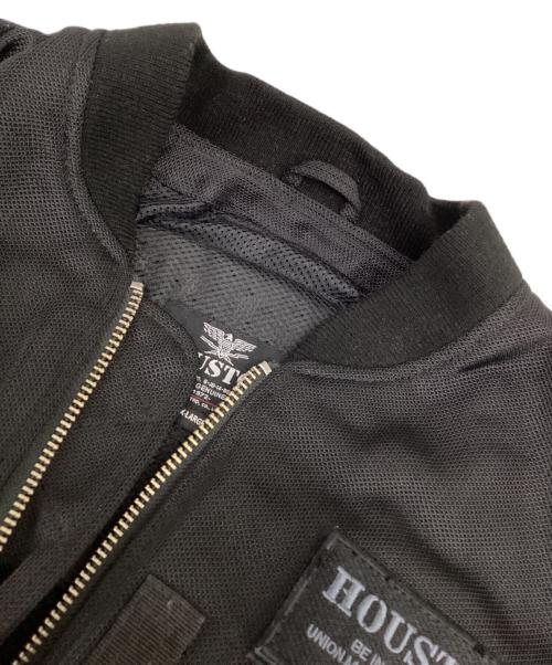 HOUSTON（ヒューストン）HOUSTON (ヒューストン) メッシュジャケット ブラック サイズ:XLの古着・服飾アイテム