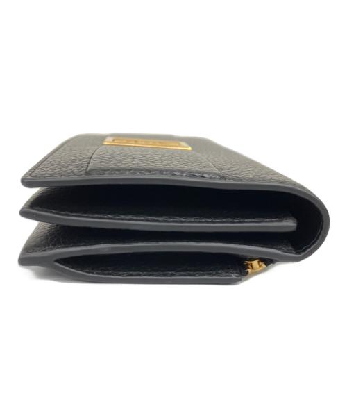 MULBERRY（マルベリー）MULBERRY (マルベリー) 長財布 サティウォレット ブラック×ゴールドの古着・服飾アイテム