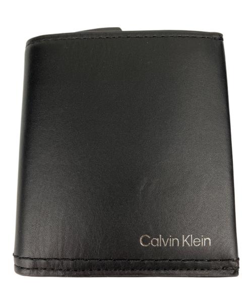 Calvin Klein（カルバンクライン）Calvin Klein (カルバンクライン) 3つ折り財布 ブラックの古着・服飾アイテム