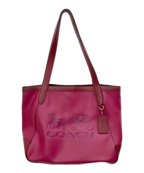 COACH（コーチ）COACH (コーチ) トートバッグ レッドの古着・服飾アイテム