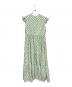 OBLI (オブリ) 半袖ワンピース グリーン×ホワイト サイズ:SIZE0：9000円